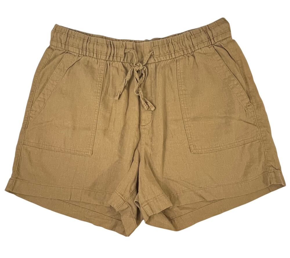 Old Navy Tan Loose Fit Drawstring Slash Pocket Shorts Size M